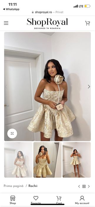 Rochie din brocard shoproyal