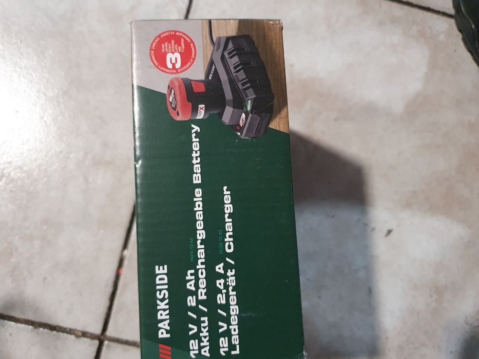 Parkside Papk 12, 2.0 Ah + зарядно устройство 12