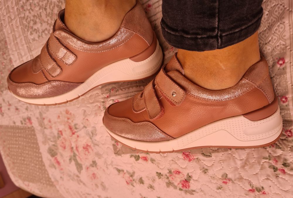 Обувки - естествена кожа, розови