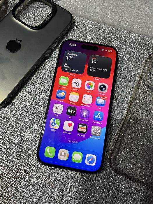 Iphone 15 Pro nou 128gb baterie 100 cicluri incarcare 47