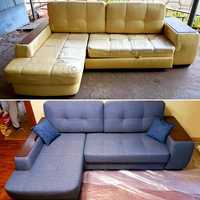 Перетяжка, реставрация и изготовление мягкой (дивана) и твердый мебели