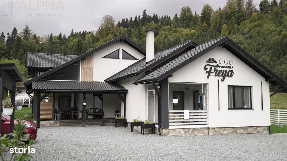 Pensiunea Freya e De Vanzare! 10 camere, 21ari Teren + Cabana A Frame