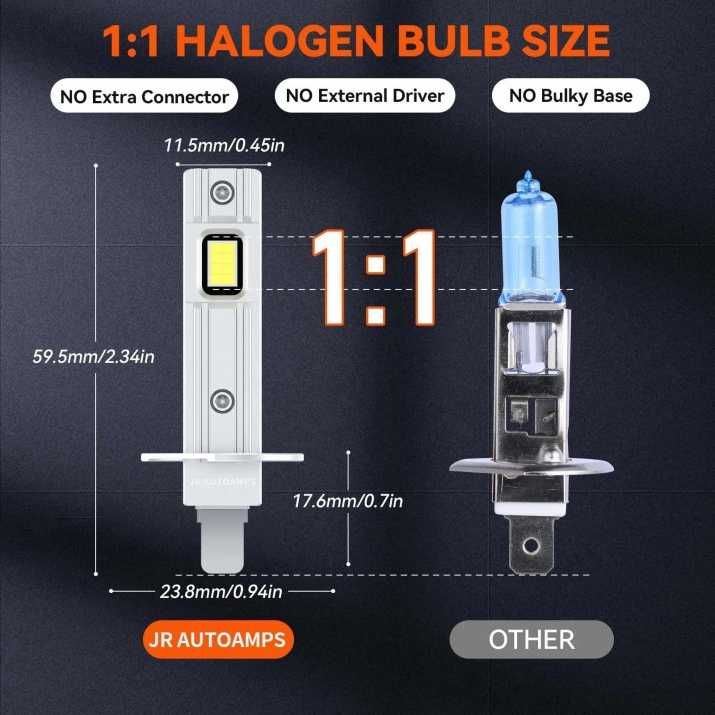 LED Крушки H1 за директен монтаж лед  – 12 / 24V