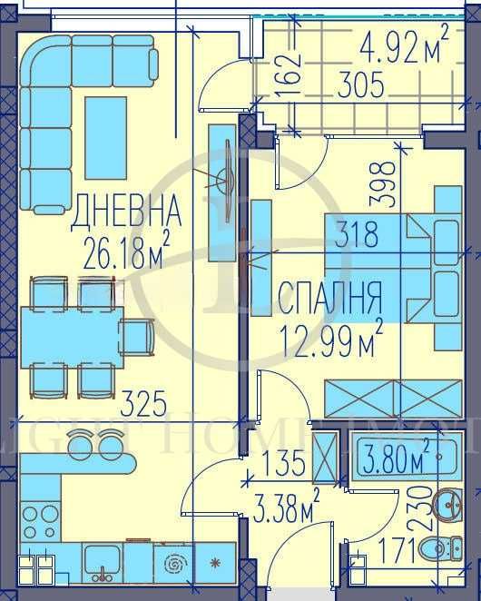 Продава се Двустаен апартамент в Пловдив, Каменица 2 - 73 кв.м за 1535 €/кв.м - Снимка #1