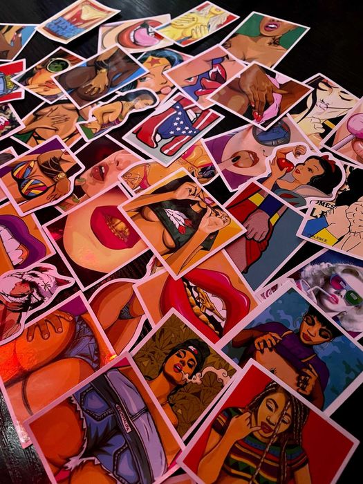 Стикери за декорация 47х бр Sexy/Beauty Girls/Секси/Красиви момичета