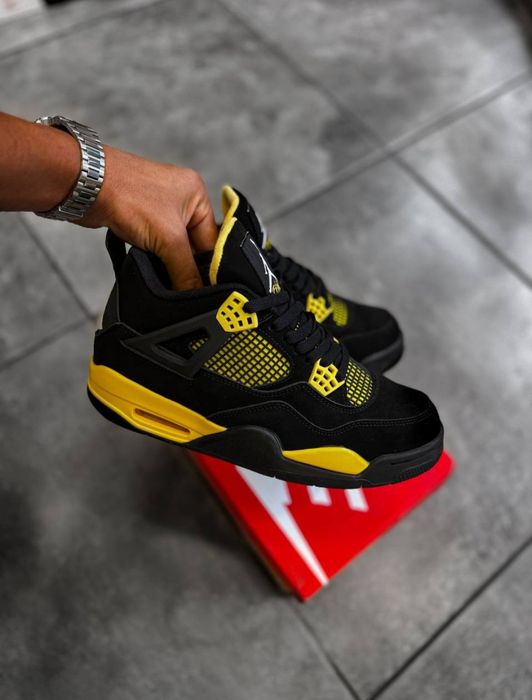 Air Jordan 4 Retro “Black/Yellow” маратонки 41-46 номер