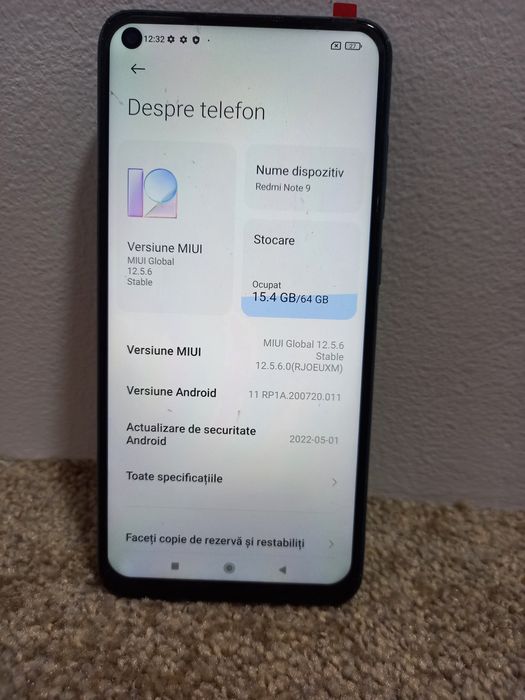 Redmi Note 9 ,64 cu 4 gb Ram