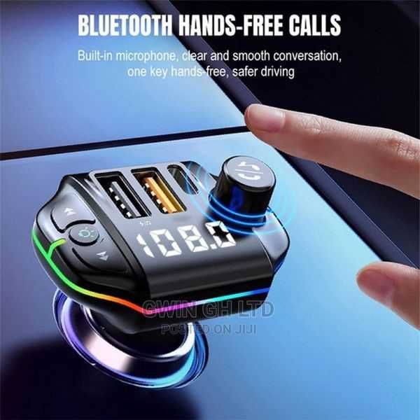 FM трансмитер Automat, MP3 плейър, 2 USB, 5V, 0.8A, Черен