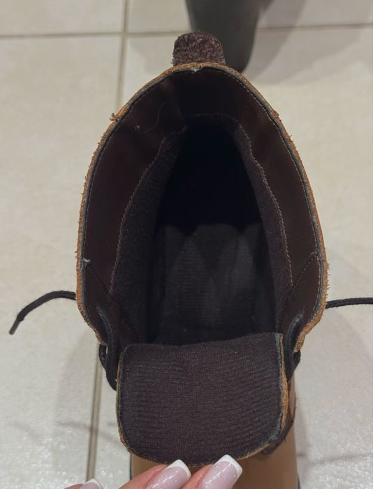 Дамски боти на ток - естествена кожа