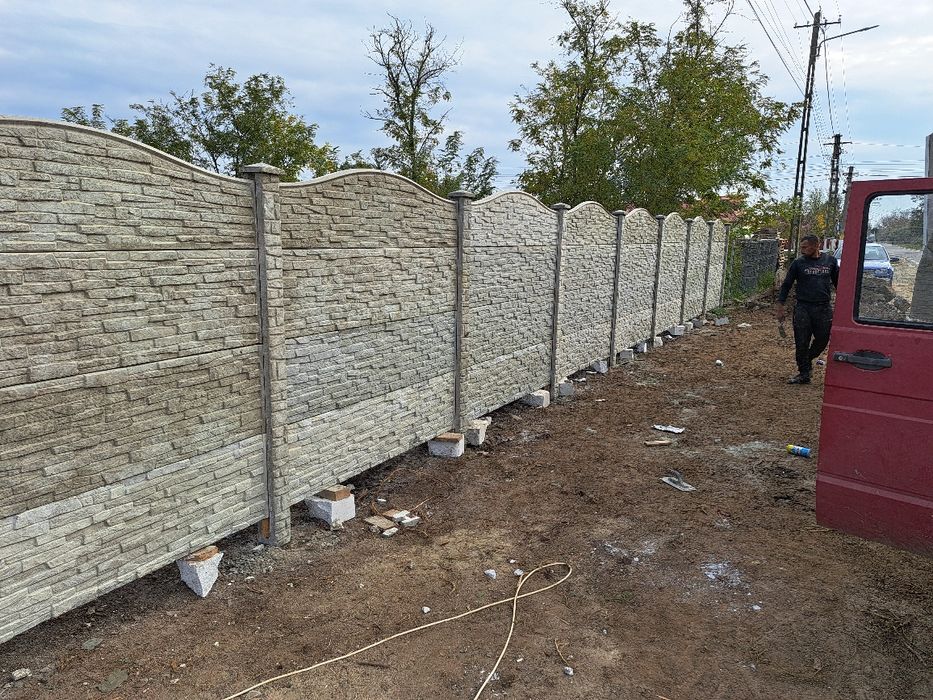Gard placi beton