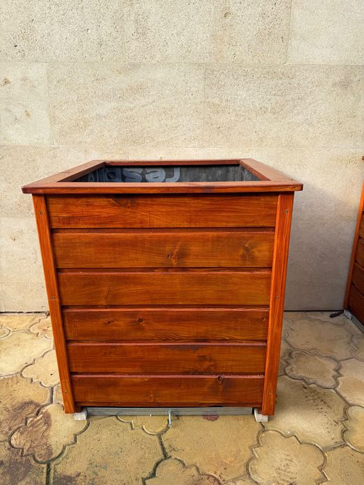 Кашпи - дървени -  3 броя