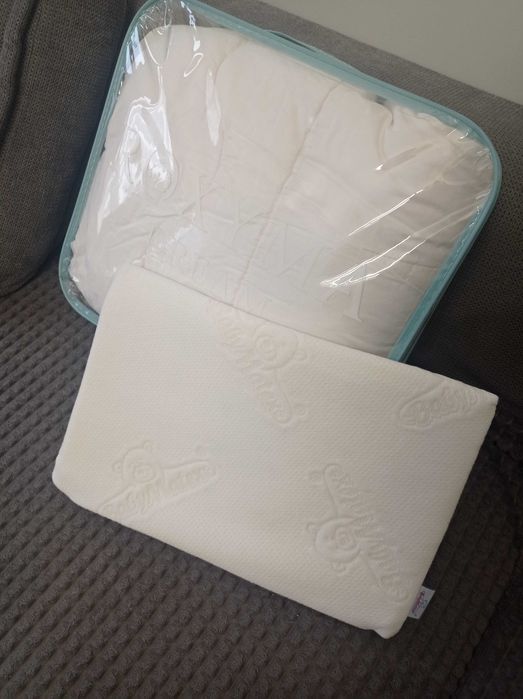 Олекотена завивка за бебе + ортопедична възглавница