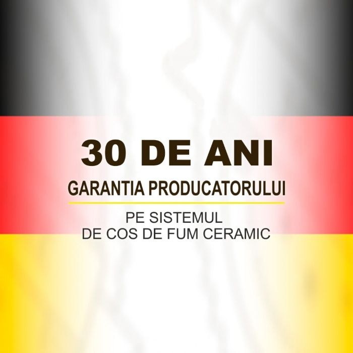 Horn ceramic GERMANIA pentru semineu/soba/centrala Garantie 30 ani