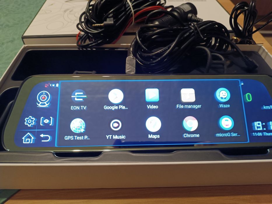 Видеорегистратор огледало с Андроид с ADAS, GPS, Bluetooth