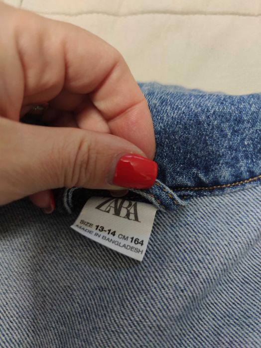 Geaca de jeans Zara copii 13-14 ani, 164 cm