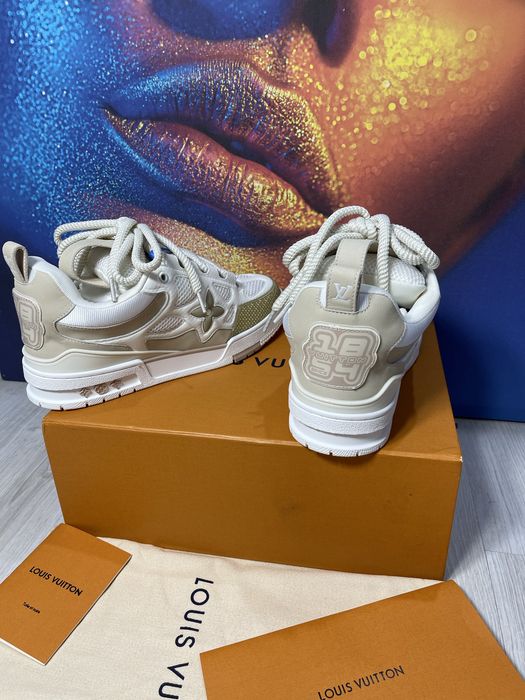 Adidasi Louis Vuitton Skate piele naturala Full Box colectie noua