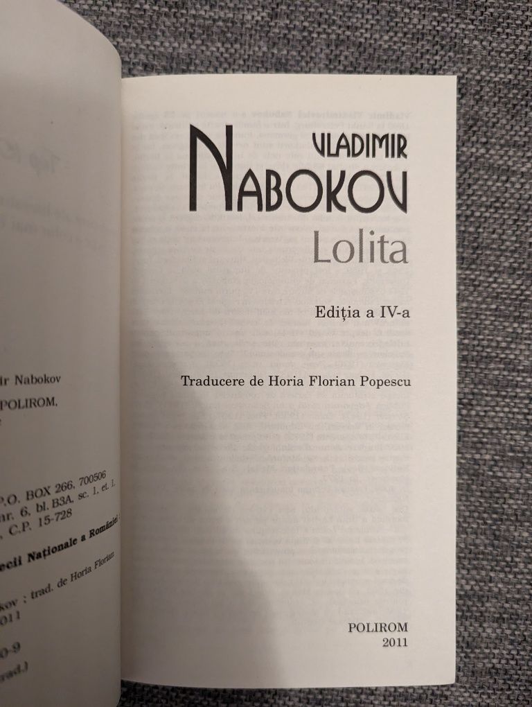 Carte Lolita - Vladimir Nabokov