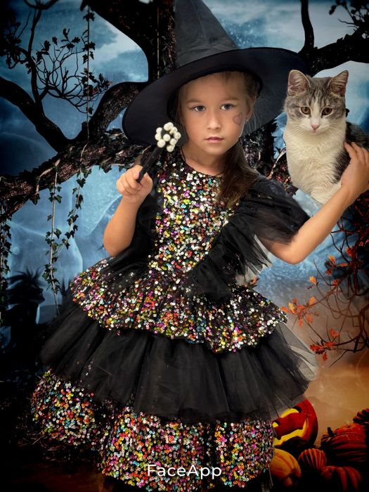 Платье на Хэллуин на 5-6 лет