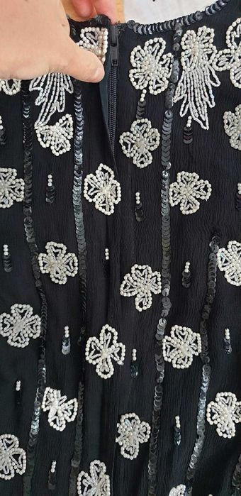 Bluza vintage paiete si matase