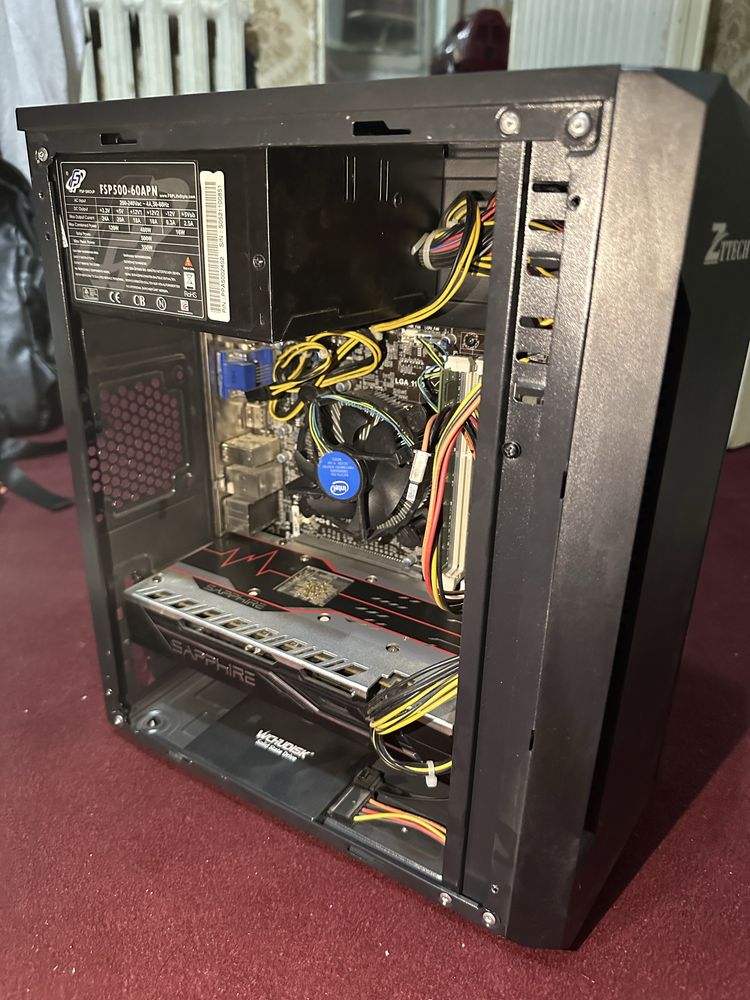 ZTECH/i5 4590/16/256gb/Sapphire Pulse RX570 8gb/500w