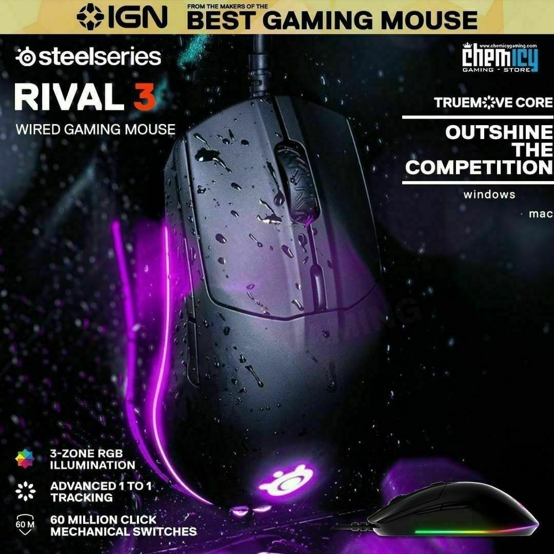 СКИДКА! Steelseries RIVAL 3 RGB Проводная мышка/мышь