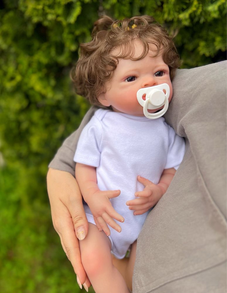 Кукла реборн новорождённая 50 см Ленни