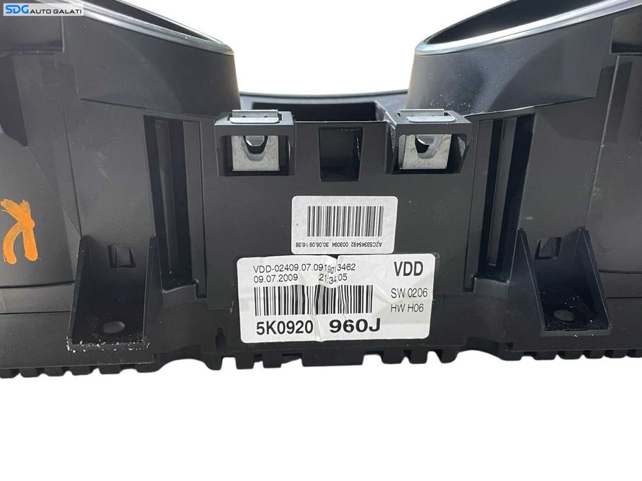 Kit Pornire ECU Calculator Motor Bosch Ceas Ceasuri Bord Cheie Cheie CIP Imobilizator Volkswagen Golf 6 2.0 TDI CBD CBDC 2008 - 2013 Cod 03L906022LF 0281015420 [LR0464] [LR0465]