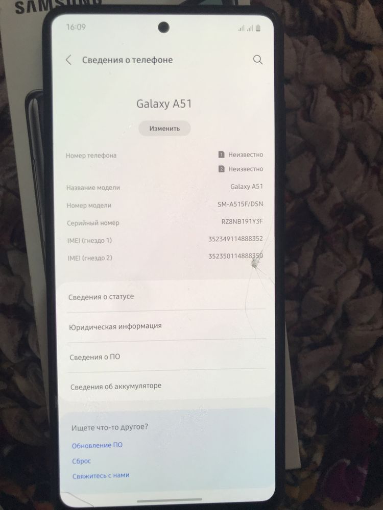 Samsung a 51 4/64 gb holati ideal