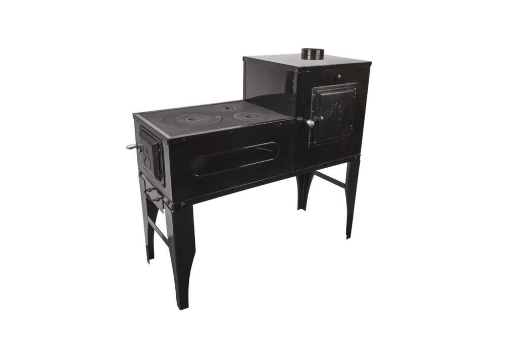 Soba Cizma L Lemne Cuptor Neagra 7kW Evac DREAPTA LIVRAT GRATUIT BN