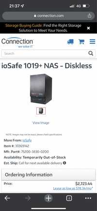 NOU Network Attached Storage IoSafe 1019+