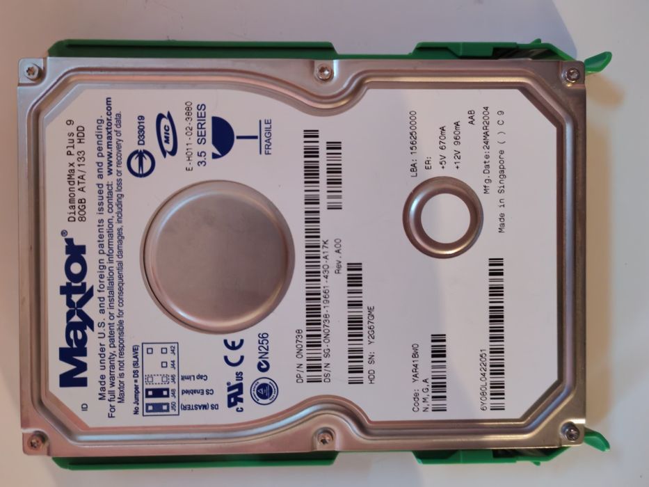 Maxtor DiamondMax Plus 9 80GB 3.5" IDE Desktop PC Hard Drive HDD ATA/1