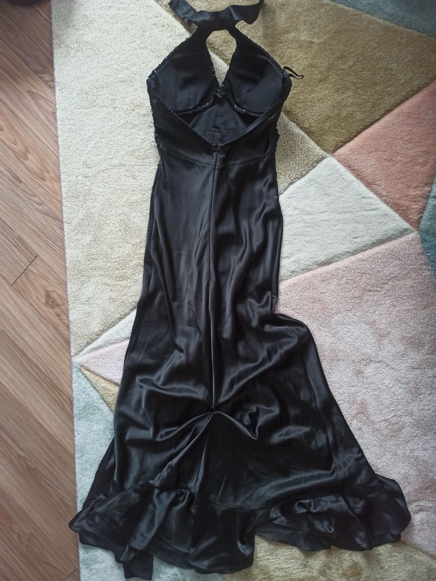 Официална елегантна черна рокля