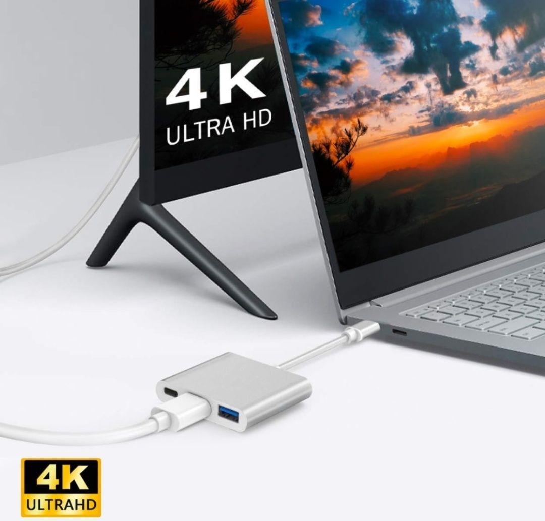 Adaptor Tip C MacBook Laptop Hdmi USB-C Multi Port HUB universal