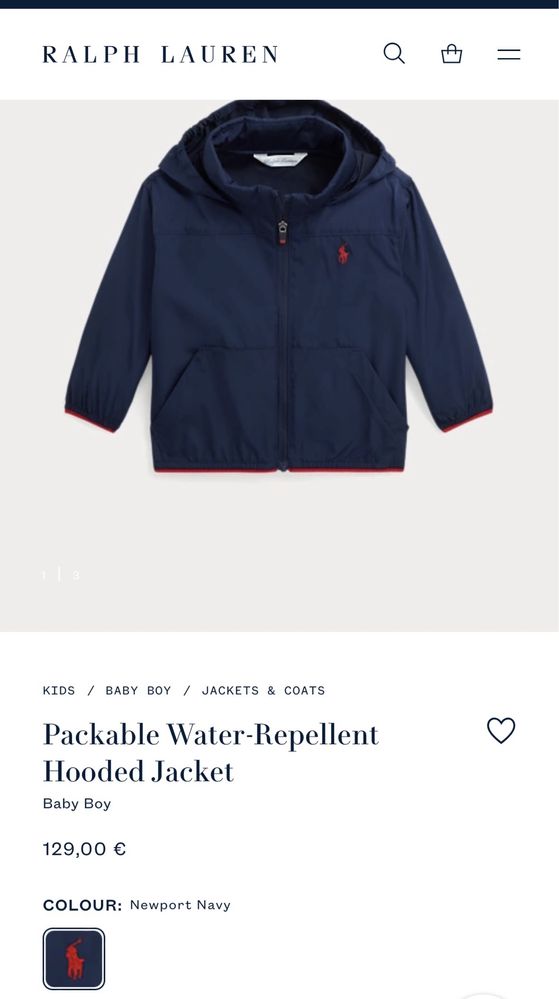 Яке Polo Ralph Lauren бебе