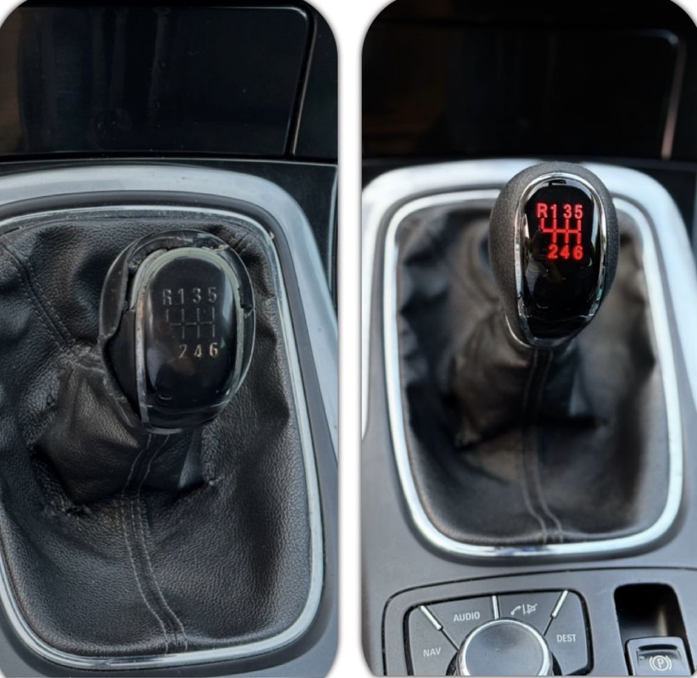 Nuca schimbator iluminata cutie manuala  - Opel Astra J Insignia