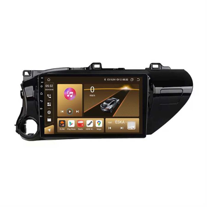Navigatie Android Dedicata Toyota Hilux 2015+, 10Inch, BT, Carplay