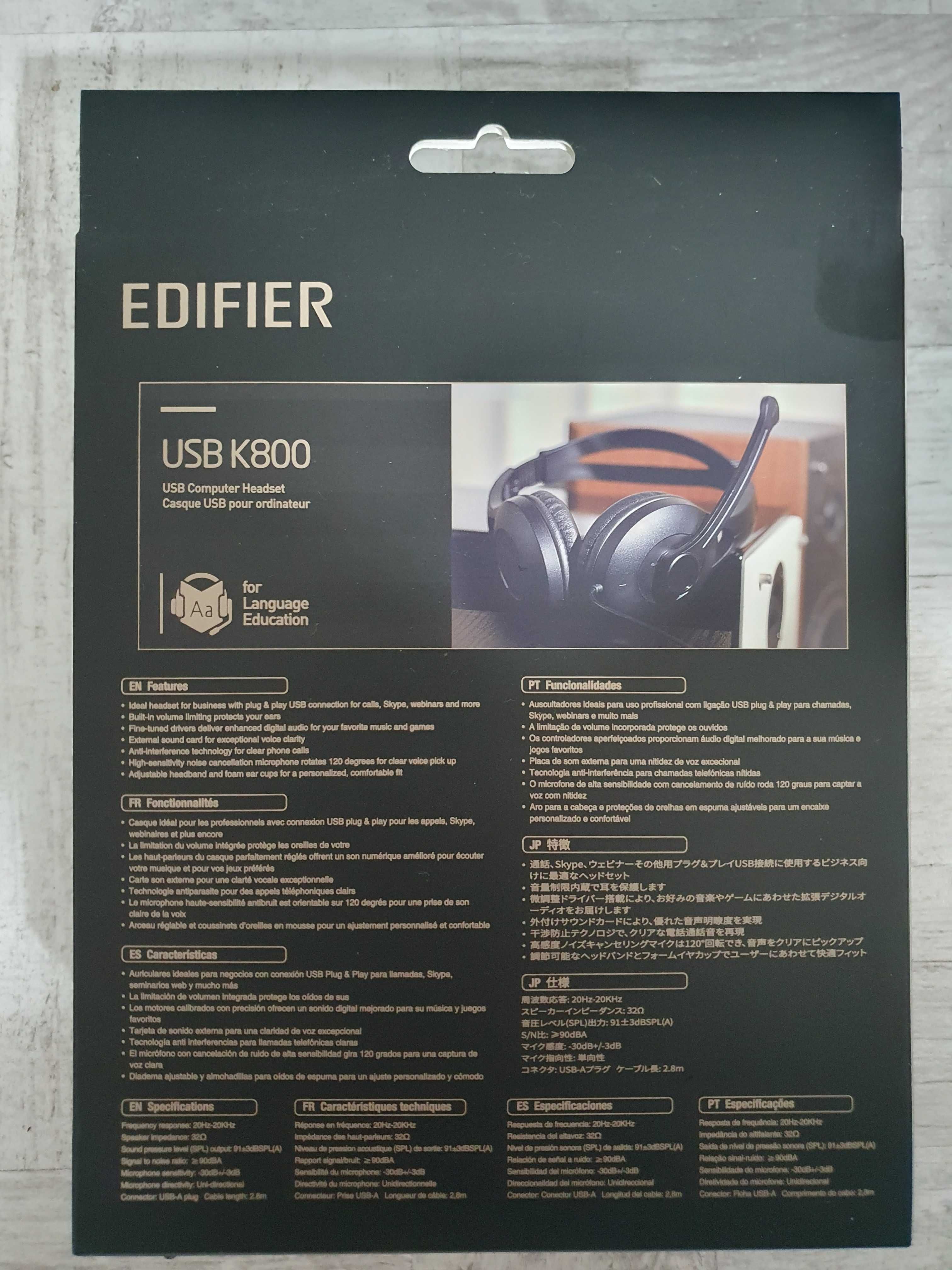 Edifier K800 black. Căști USB sigilate!