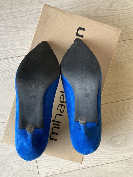 Pantofi stiletto Mihaela Glavan piele naturala, marimea 37