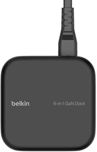 Belkin Connect USB-C 6-в-1 Core GaN, 130 W,многопортова докинг станция