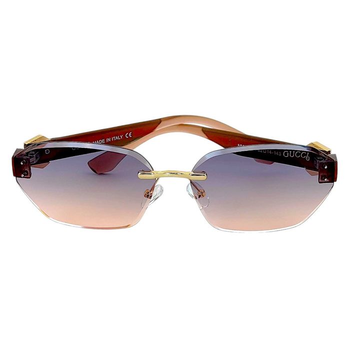 Gucci дамски слънчеви очила 2026 - рамка с голямо лого UV400 Защита