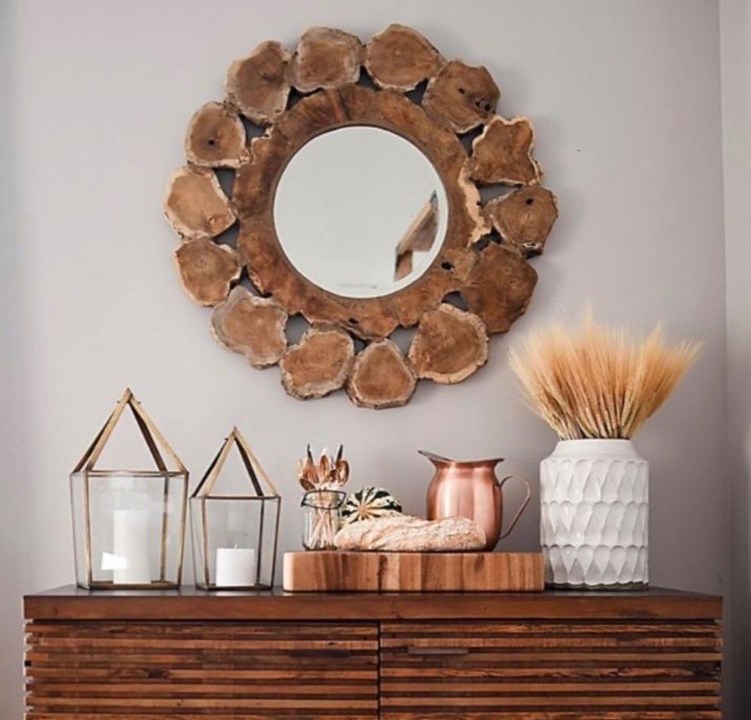 Декоративно дървено  огледало