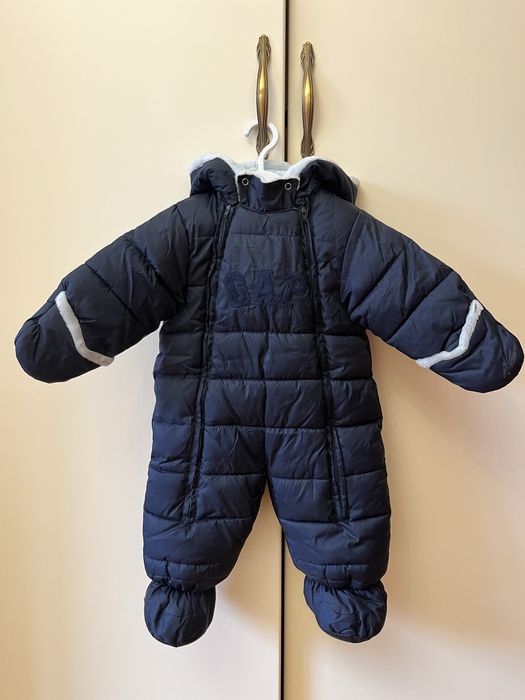 Зимний комбинезон детский арзан шапка