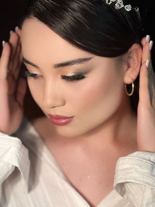 Макияж невесты и вечерний образ