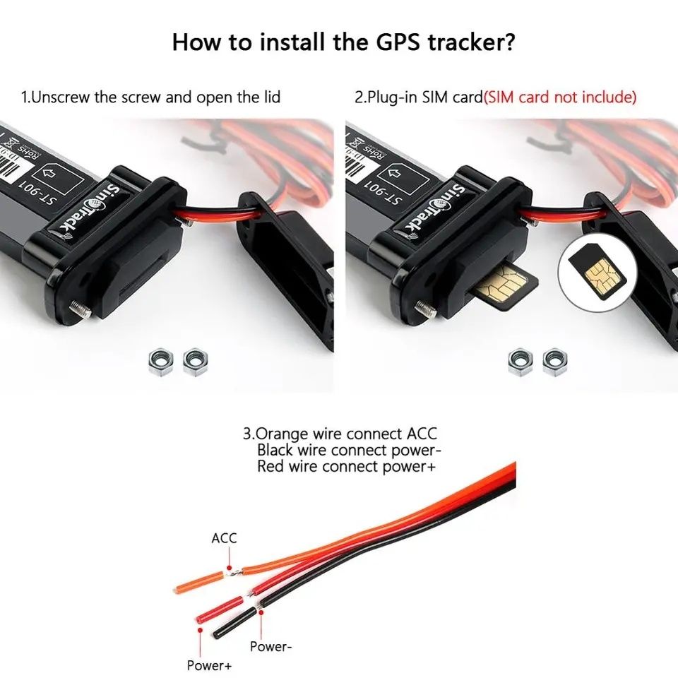 SinoTrack GPS monitorizare in timp real, Aplicatie, Acumulator
