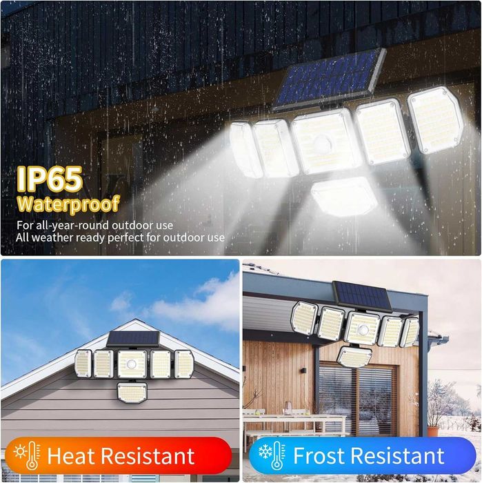 LED прожектори за къща/двор/градина (соларни и на 230V)