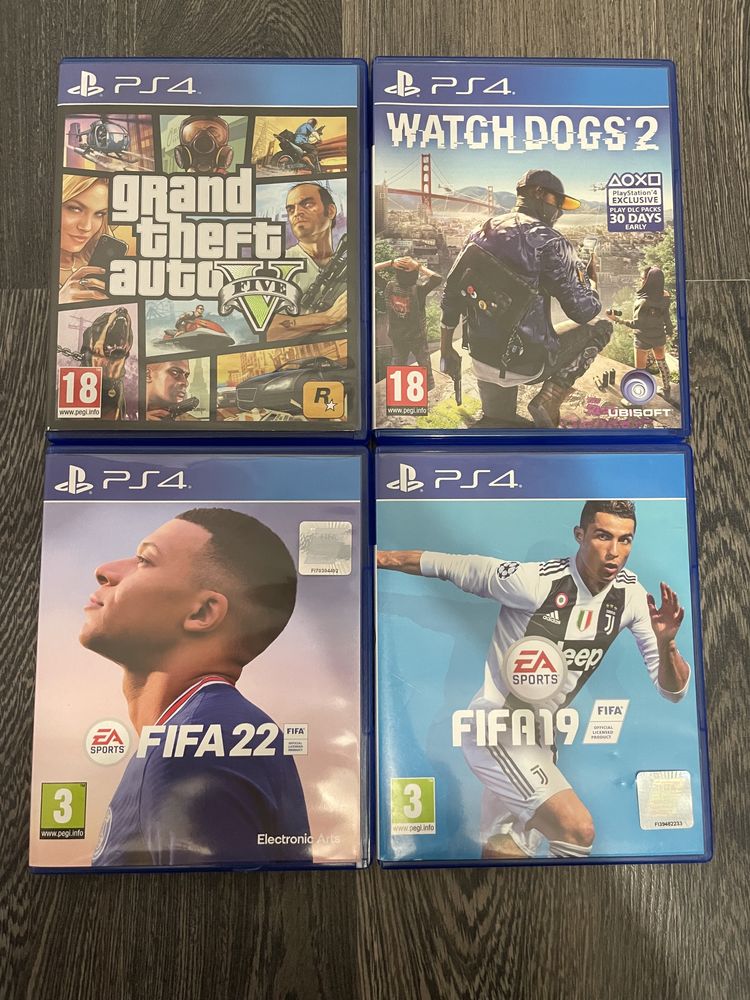 PS4 FIFA, Watch Dogs 2