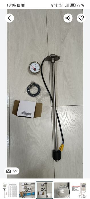Indicatoare combustibil+senzor 50,40,35 cm 27,5 cm,150 mm,225 mm, 100m