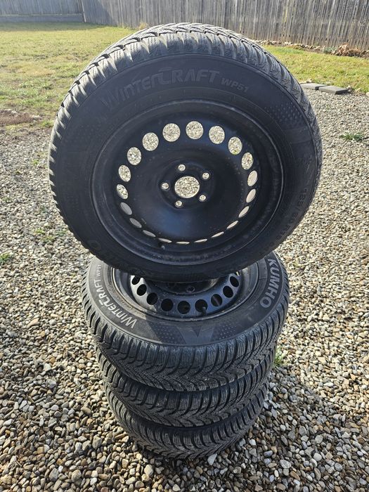 Roti complete audi, skoda, seat, vw cu anvelope 185/60 R15 iarna