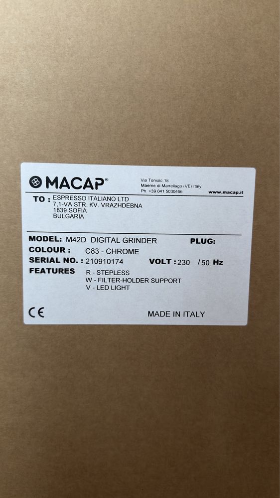 Macap M42D Digital Grinder