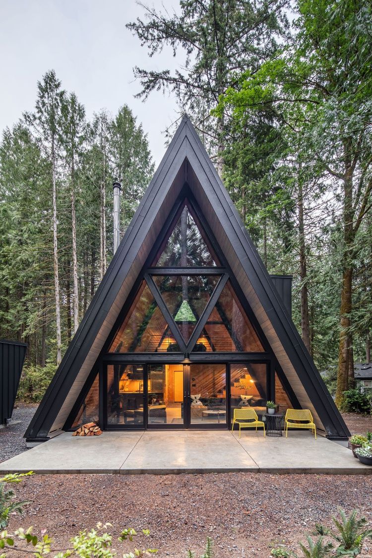 Cabane A-Frame – Design modern, confort maxim, impact minimalistic